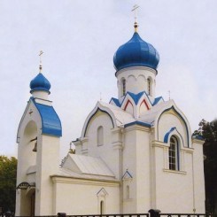 The church-chapel on the place of Alexander Nevsky Cathedral in Daugavpils
